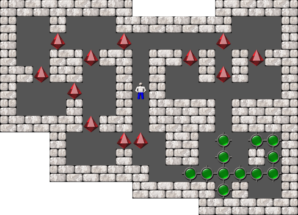 Sokoban Kevin B. Reilly Arranged level 48